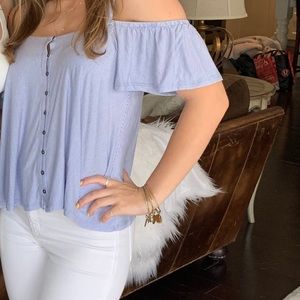 American Eagle off the shoulder shirt